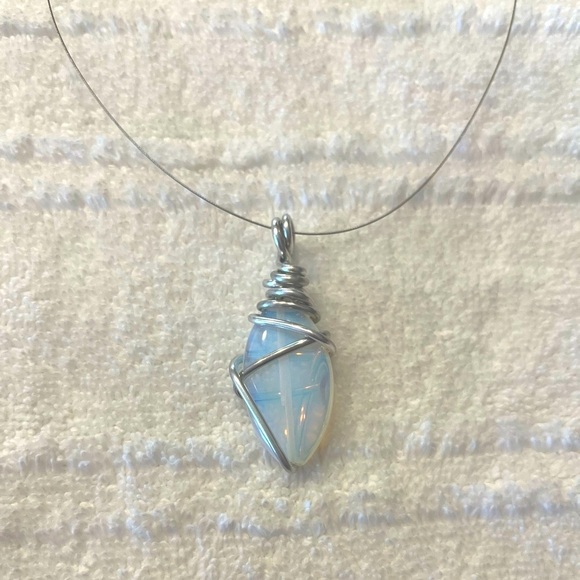 Gorgeous handmade necklace with unique pendant. Statement. Mystic - Picture 6 of 6